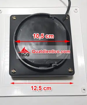 Mặt sau quạt hút gió mini TC-14AV6