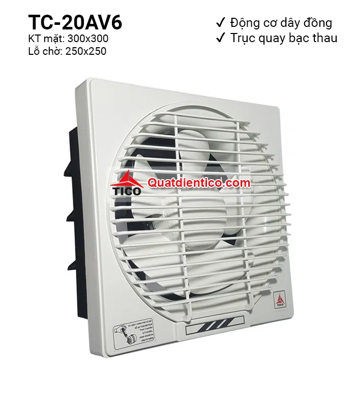 Quạt hút thông gió 1 chiều Tico TC-20AV6