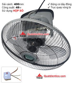 Quạt đảo trần tico B400 loại cơ sử dụng hộp số