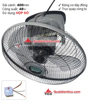 Quạt đảo trần tico B400 loại cơ sử dụng hộp số