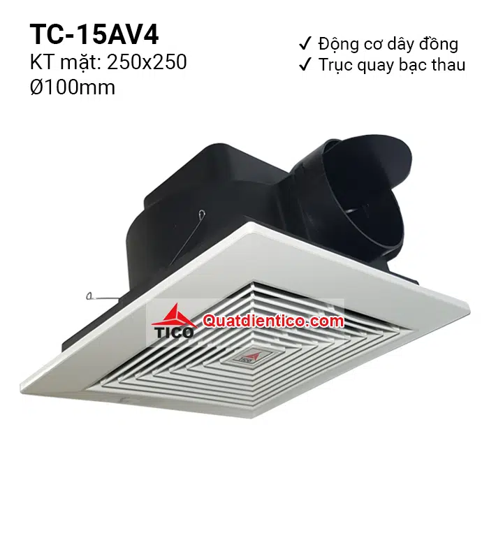 Quạt hút âm trần ống dẫn ngang TC-15AV4