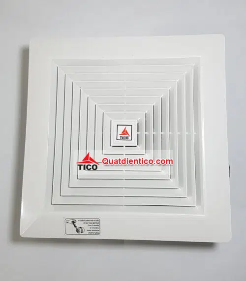 Mặt trước quạt hút âm trần TICO