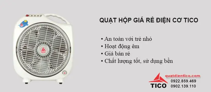 Hai mẫu quạt hộp giá rẻ tốt nhất tại Hà Nội