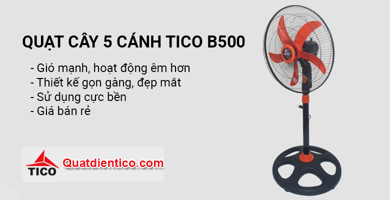 quat cay 5 canh tico b500 025