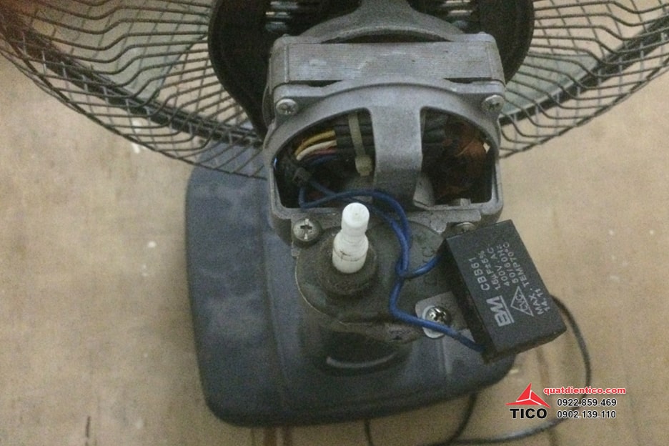 Sửa quạt không quay do hỏng tụ điện hoặc cháy cầu chì - Quạt điện Tico