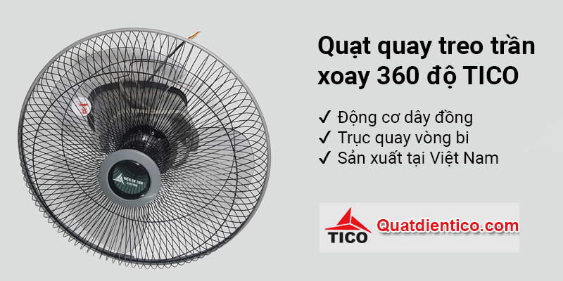 Quạt trần xoay 360 độ điều khiển từ xa giá rẻ tại Hà Nội