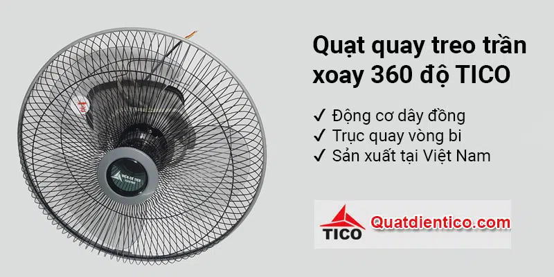 Quạt trần xoay 360 độ điều khiển từ xa giá rẻ tại Hà Nội