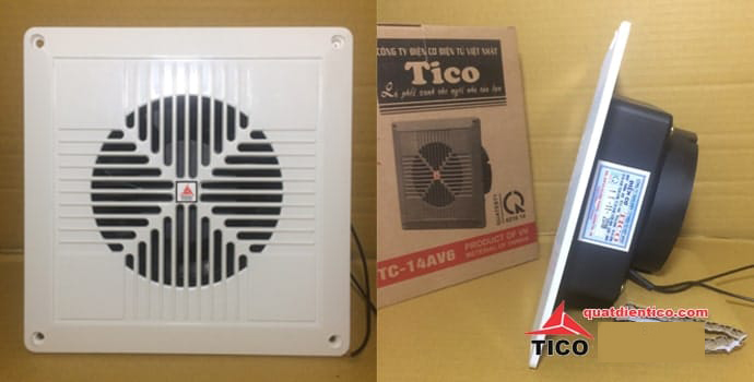 Quạt hút gió loại nhỏ lỗ chờ 13x13 có thể gắn trần hoặc gắn tường