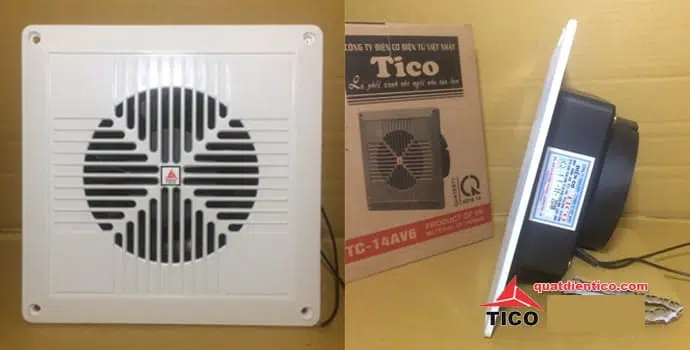 Quạt hút gió loại nhỏ lỗ chờ 13x13 có thể gắn trần hoặc gắn tường