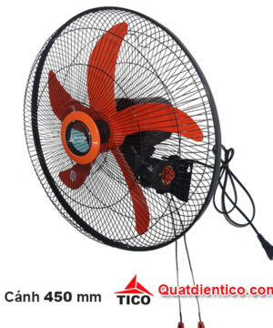 Quạt treo tường B500- 5 cánh, hoạt động êm