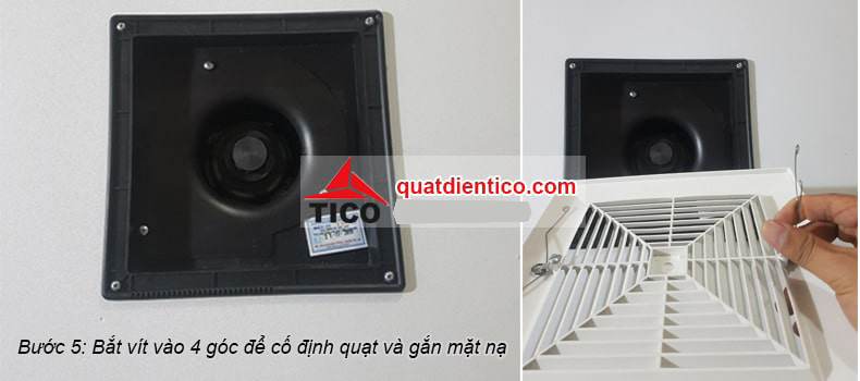Hướng dẫn lắp quạt hút âm trần nhà vệ sinh