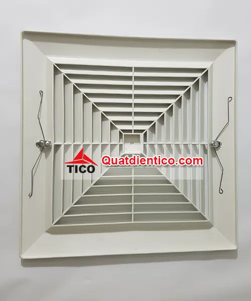 Mặt nạ quạt hút âm trần- mặt sau