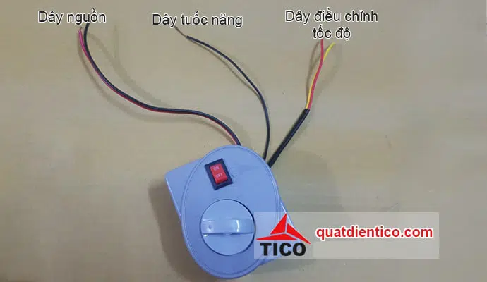 Cách đấu dây hộp số quạt trần đảo trần Tico