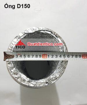 Ống gió mềm D150mm, không bảo ôn.