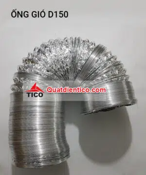 Ống gió mềm D150mm, không bảo ôn.