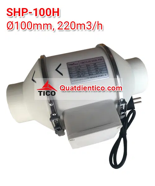 Quạt thông gió nối ống phi 100