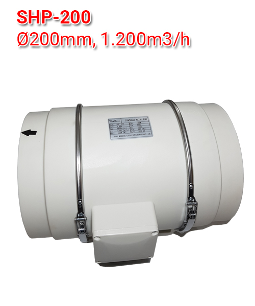 Quạt hút mùi nối ống phi 200