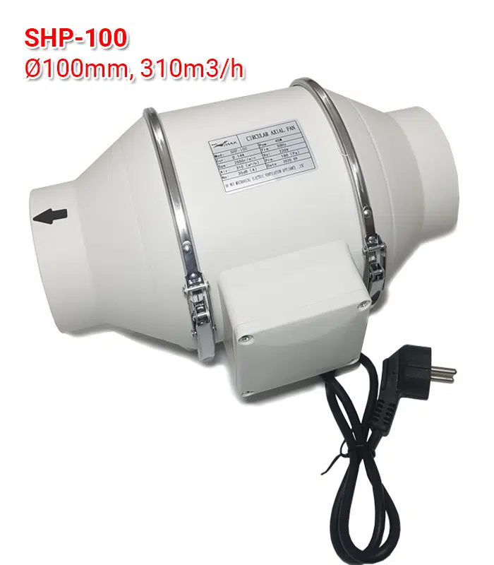 Quạt thông gió nối ống phi 100 công suất cao