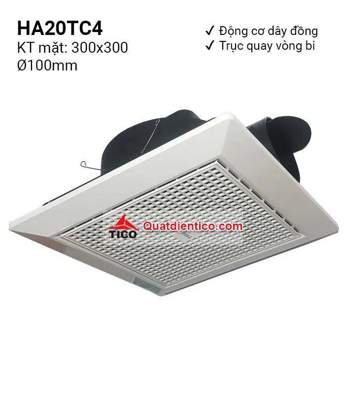 Quạt hút âm trần ống ngang HA20TC4 (chạy vòng bi)