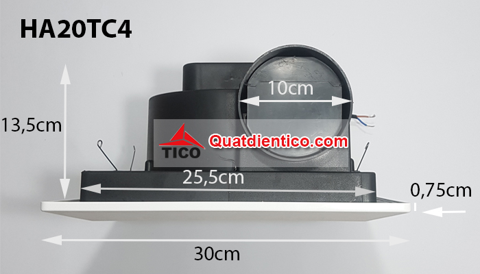 Mô tả kích thước quạt HA20TC4