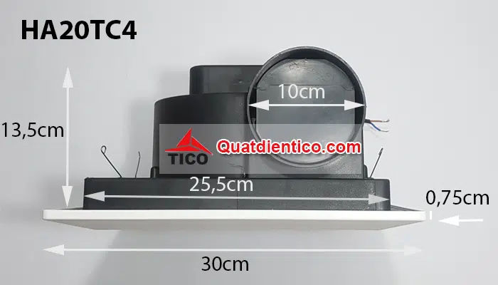 Mô tả kích thước quạt HA20TC4