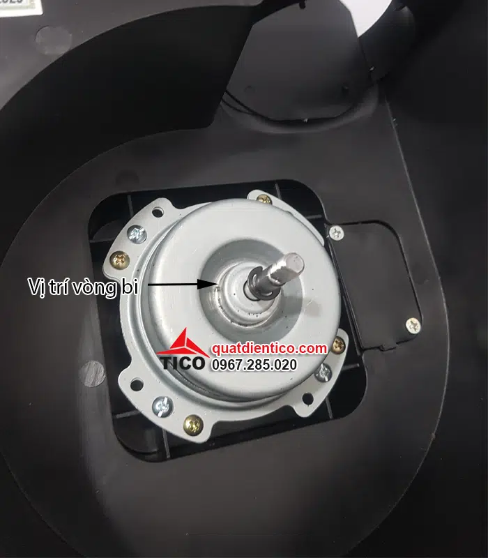 Trục quạt chạy bằng vòng bi